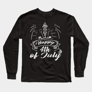 Fireworks 4th of July Design 2 Long Sleeve T-Shirt